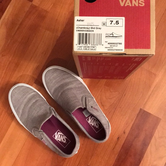 vans asher chambray